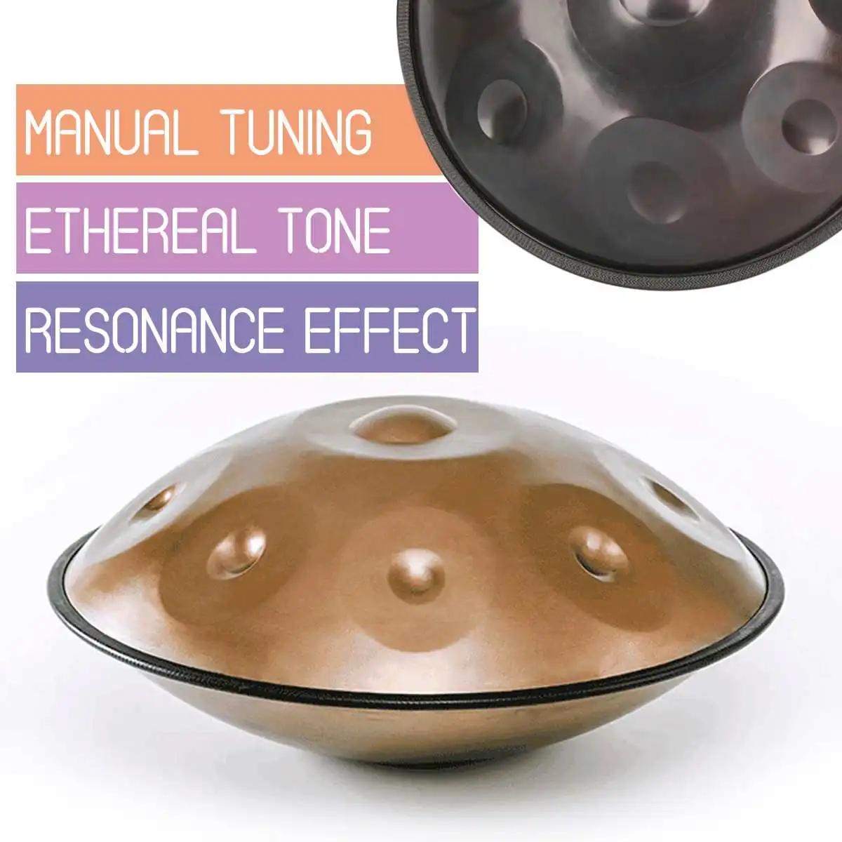 SENRHY اليدوية Handpan instrumento العتيقة إنهاء F الكبرى D طفيفة طبلة ذات يد الموسيقى اليد عموم الطبول قرع آلات موسيقية