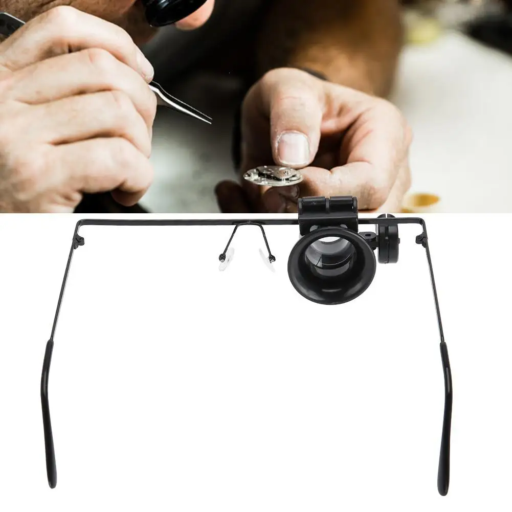 

Professioanl Watch Repair Tool 20X Magnifying Glass Jewelry watch Accessory Magnifier With LED Light for watchmaker repair tools