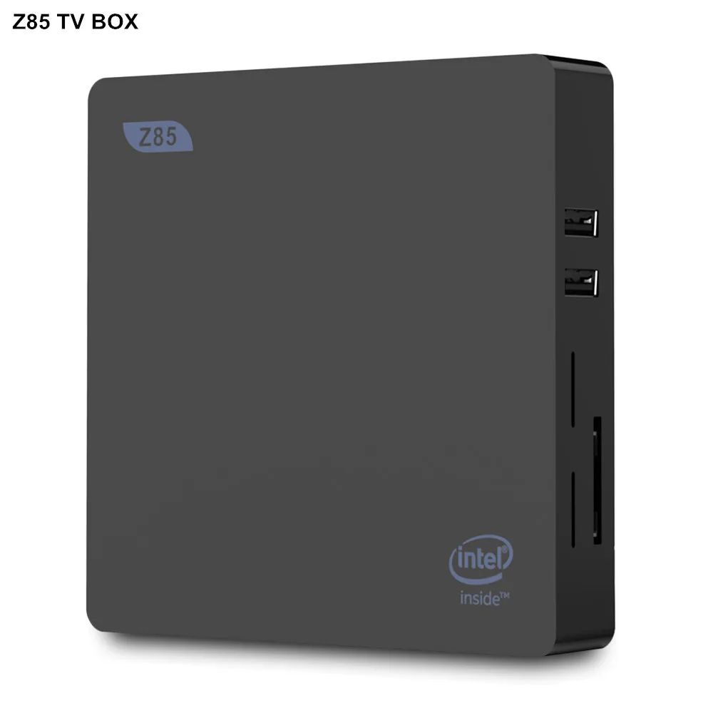 Z85 Mini PC Atom X5-Z8350 двойной Экран Дисплей Поддержка Windows 10 Системы 2,4 г + 5,8 Г WI-FI Gigabit Ethernet BT4.0 Декодер каналов кабельного телевидения