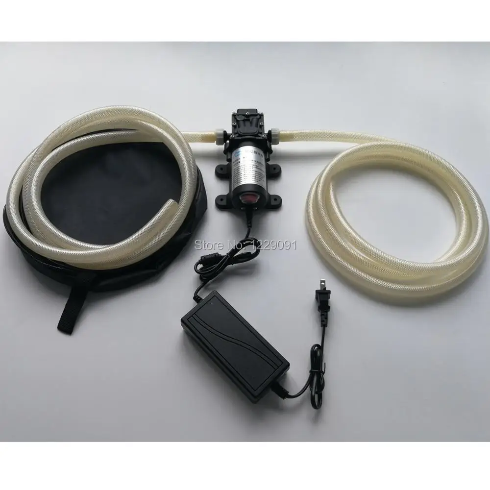 12V 40W 12L/min gasoline oil pump large flow electric diesel pump car oil pump set with 12mm pipe