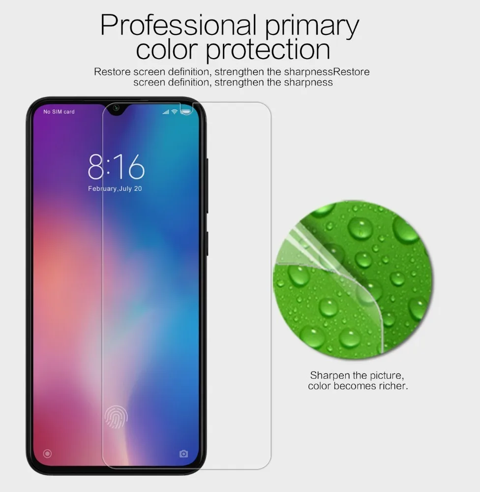 

for Xiaomi MI 9 SE Screen Protector NILLKIN Super Clear/Matte Anti-Glare Soft PET Protective Film for Xiaomi MI9 SE