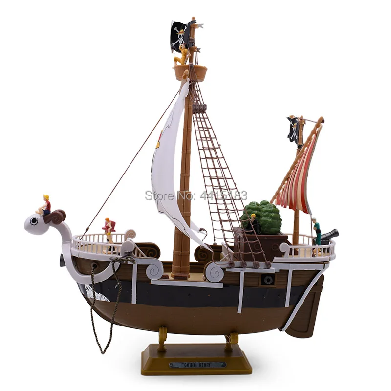 25 cm Anime One Piece Going Merry Pirate Pirate Ship PVC Action Figure Doll Collectible Model DIY Toy Christmas Gift