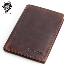 Luxury Vintage Designer 100% Genuine Crazy Horse Cowhide Leather Men Short Wallet Purse Card Holder Coin Pocket Male wallets Luxury Vintage Designer 100% Genuine Crazy Horse Cowhide Leather Men Short Wallet Purse Card Holder Coin Pocket Male wallets