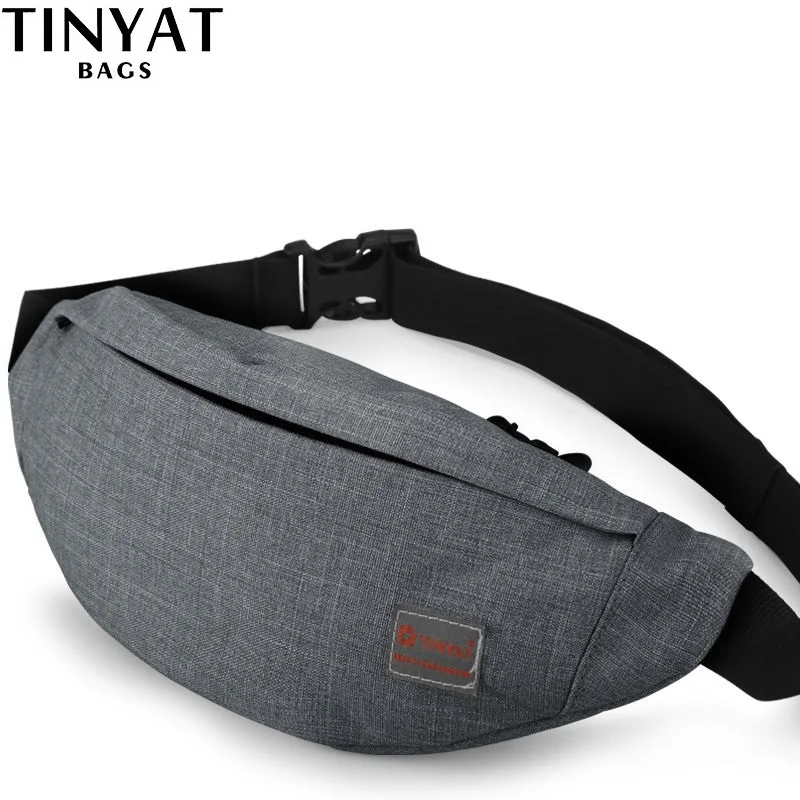 TINYAT Men Male Casual Functional Fanny Bag Waist Bag Money Phone Belt ...