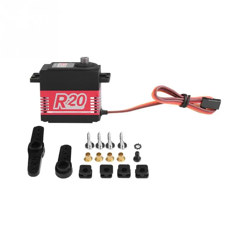 

Power HD R20 High Voltage Coreless Digital Servo Alloy Gear 20kg For Remote Control Car Boat Ship High Quality RC Parts