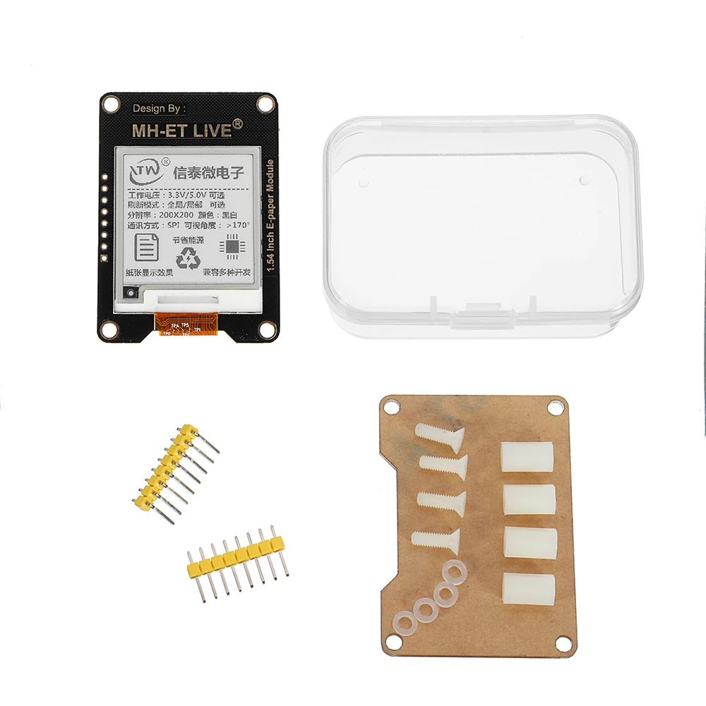 

1 Set 1.54 Inch E-ink Screen Module E-paper Electronic Paper Display Compatible For Arduino R3 STM32
