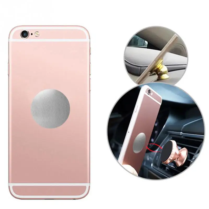 

5Pcs/lot Holder Iron Sheet Metal Mobile Phone Plate Disk Stand Mount Magnet Car Phone Holder 30mm/35mm dia.