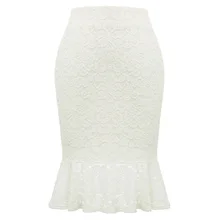 GK Женская юбка для вечеринки, короткая винтажная ретро Цветочная кружевная юбка, сексуальная облегающая юбка-карандаш до колена, юбка-Русалка для девушек