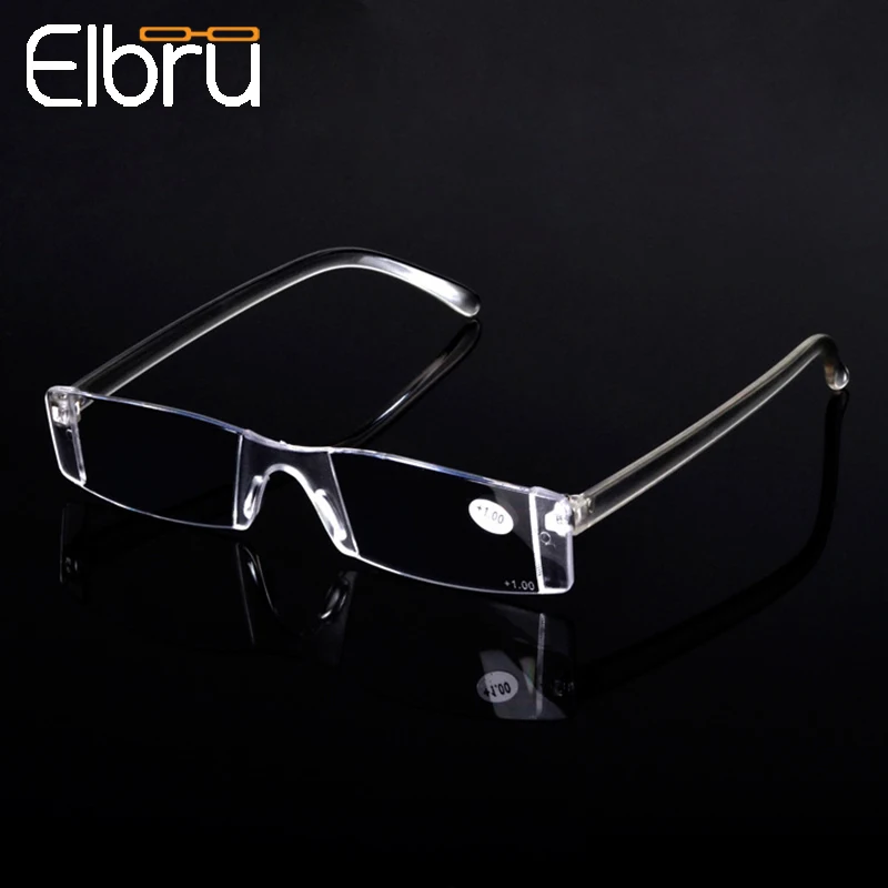 

Elbru Magnifier Reading Glasses Rimless Men Women Ultra-light Frameless Reading Glasses For parents 1.0 1.5 2.0 2.5 3.0 3.5 4.0