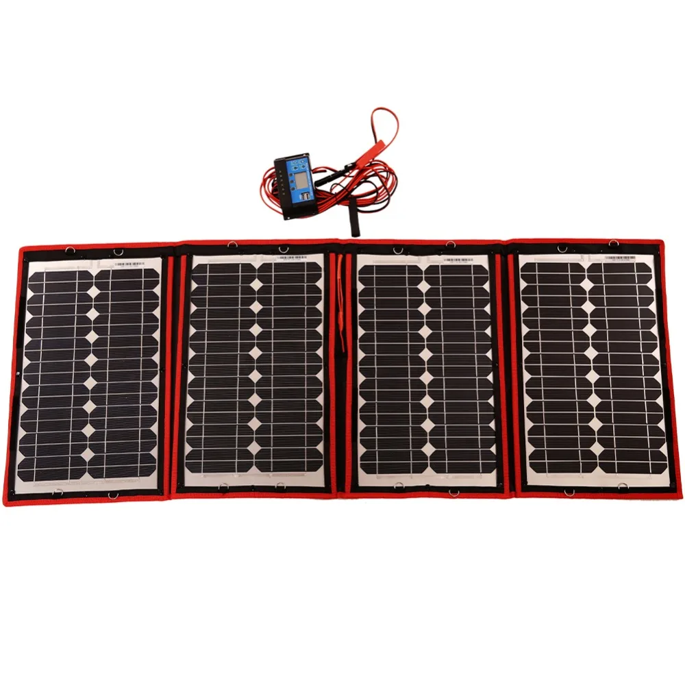Dokio Flexible Solar Panels 60W 18V Foldable Solar Panel (15Wx4Pc) DC 12Volt battery 60Watt Panels Solar Kits China panel charge Dokio Flexible Solar Panels 60W 18V Foldable Solar Panel (15Wx4Pc) DC 12Volt battery 60Watt Panels Solar Kits China panel charge