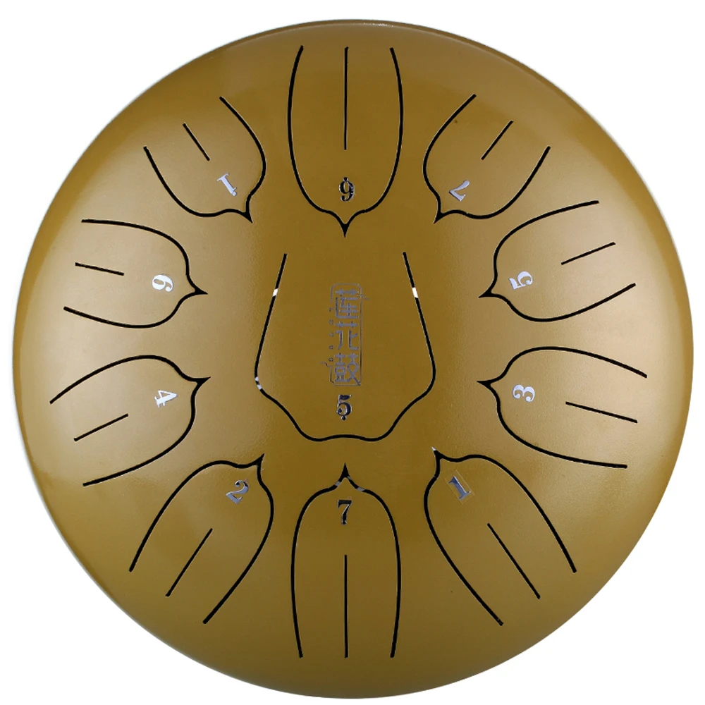 

10 inch 11 Notes Steel Tongue Drum Mini Hand Pan Drums with Drumsticks Percussion Musical Instruments Purify Your Mind and Soul