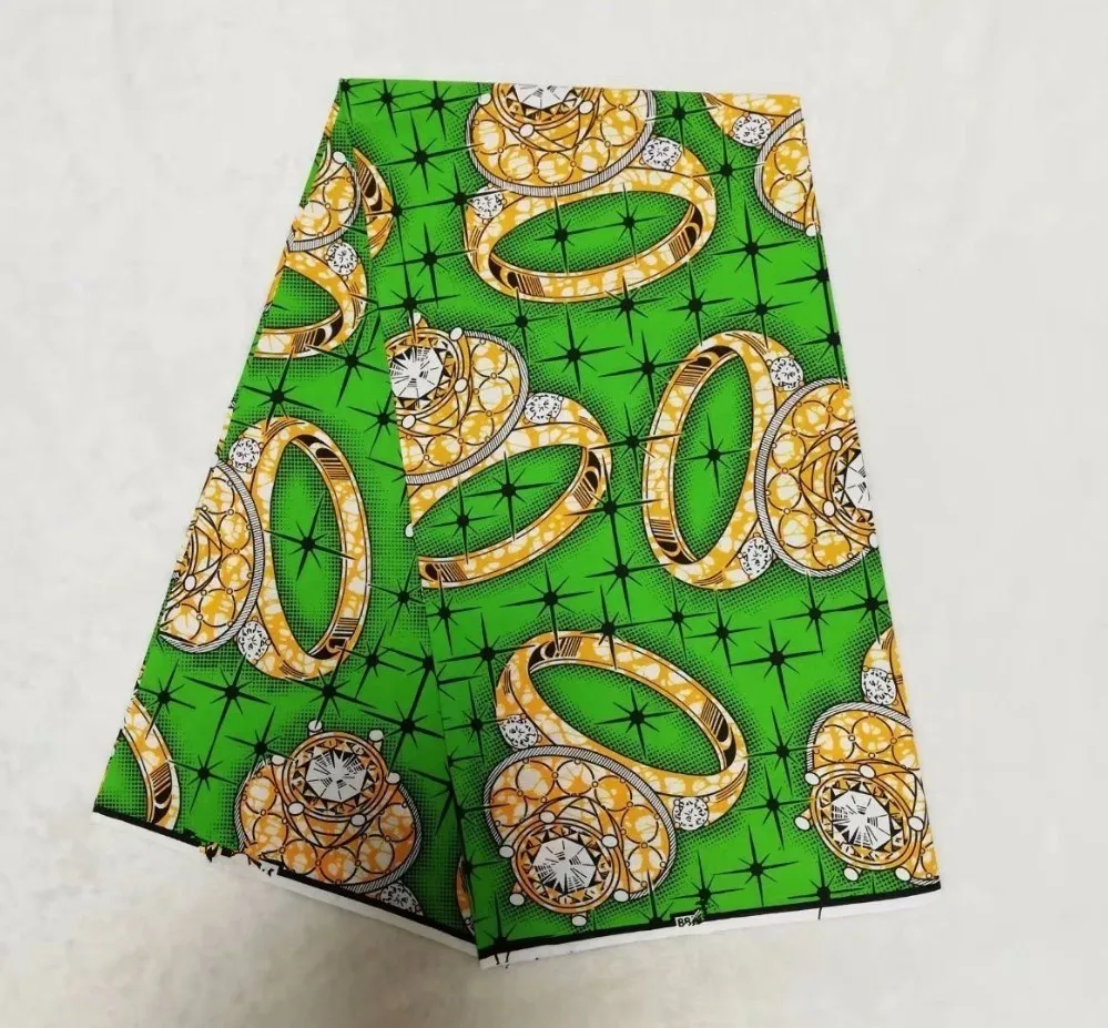 

High Quality Cotton Fabric African Ankara Veritable Wax Cloth Hollandais Wax African Real Dutch Wax 6yards/piece For Wedding