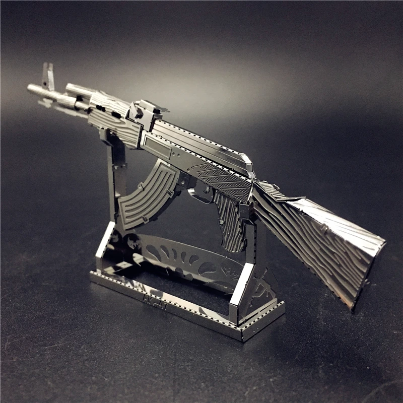ММЗ модель nanyuan 3D металлическая головоломка AK47 Беретта 92 Оружейная Строительная Модель Набор DIY 3D лазерная резка головоломка игрушка для взрослых