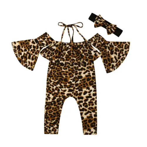 girls animal print jumpsuit