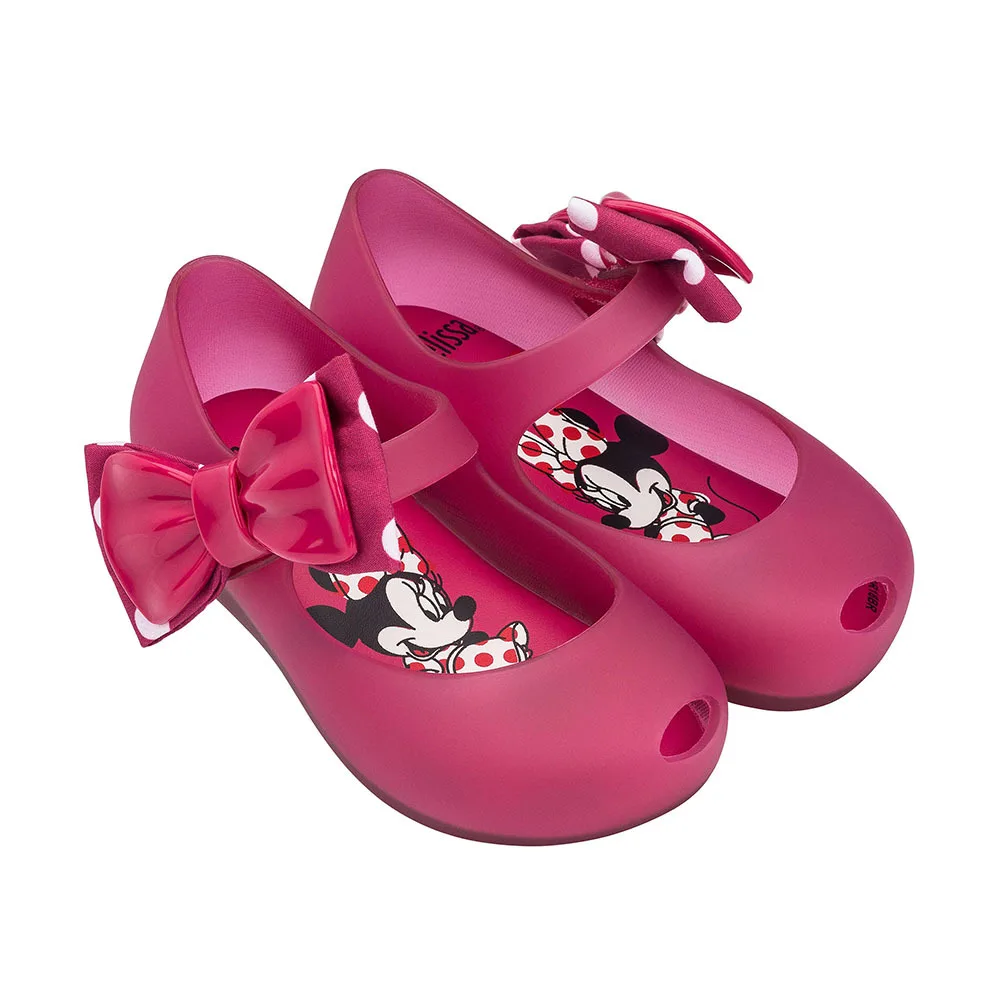 

Mini Melissa 2019 NEW Sandals Summer Mickey Minnie Twins Pattern Shoes Jelly Bow Shoes Sandals Girl Non-slip Kids Sandal Toddler