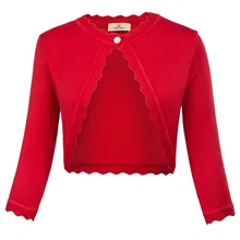 Осенний свитер, пальто для женщин, с ушками, с 3/4 рукавом, на одной пуговице, вязанное болеро, болеро, стильный однотонный укороченный жакет, топы для девушек