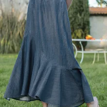 INMAN, Новое поступление, летняя лиоцелл, хлопок, эластичная талия, необычная, с оборками, повседневная, Литературная, Женская юбка-бутон