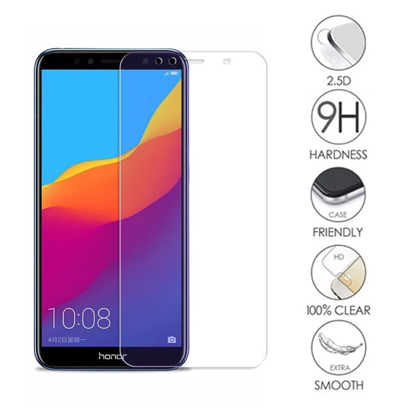 1 шт. закаленное стекло для huawei honor 7A pro 7C 7S 8X 9 LITE PLAY screen protector 9i 9N 10 lite защитное
