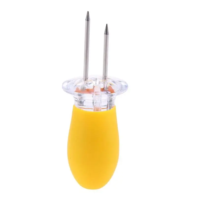 

2pcs/Set Stainless Steel Corn Holder BBQ Forks Grill Needle Kitchen Tool for Corn on the Cob Holders Skewers Needle