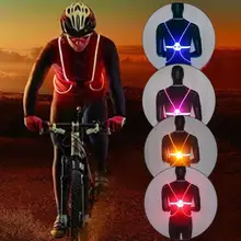 New Flashing Vest High Visibility Reflective LED Flash Bike Vest Adjustable Running Cycling Vest Safety Outdoor Vest #2 New Flashing Vest High Visibility Reflective LED Flash Bike Vest Adjustable Running Cycling Vest Safety Outdoor Vest #2