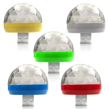 

Car LED Decorative Lamp USB Atmosphere Light DJ RGB Mini Colorful Music Sound Lamp Disco Magic Stage Effect Lights Car Styling