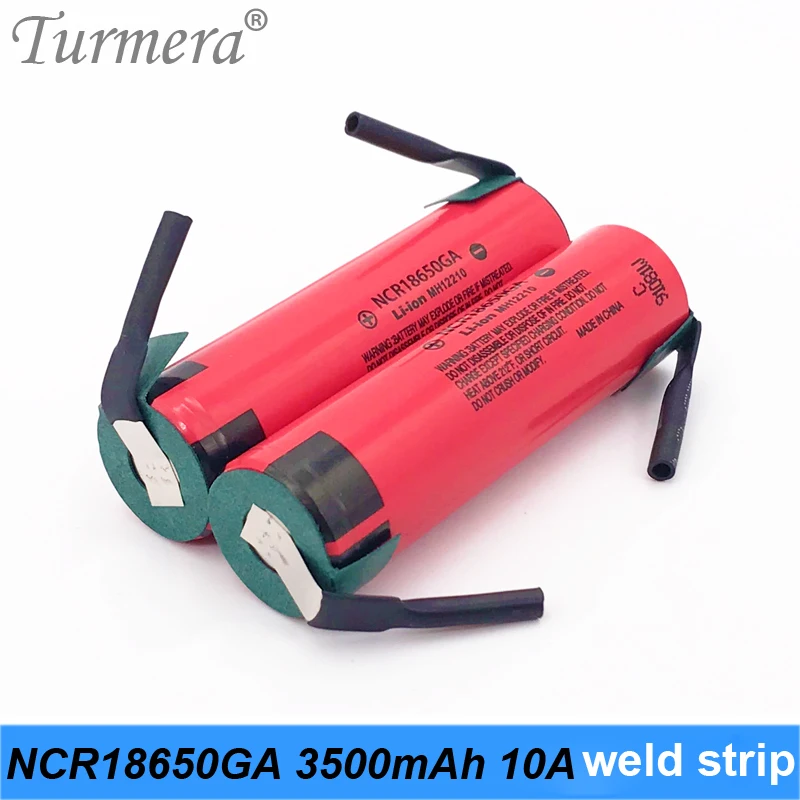 2019 Original 18650 Battery 3500mah NCR18650GA welding 10a 3.6V Battery for Panasoniic flashlight bike battery pack use turmera 2019 Original 18650 Battery 3500mah NCR18650GA welding 10a 3.6V Battery for Panasoniic flashlight bike battery pack use turmera