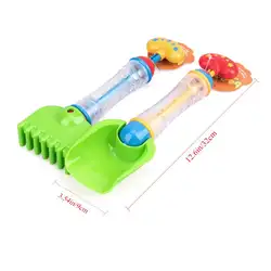 Детский многоцелевой песок-раскопки игрушки водяной пистолет 2 в 1 Лето лопатка для песка/грабли водяные пушки бассейн игрушка для детей