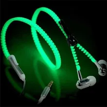 10 шт. модные светящиеся наушники светящиеся 3,5 мм Наушники Молния светится в темноте гарнитура для Iphone Xiaomi samsung