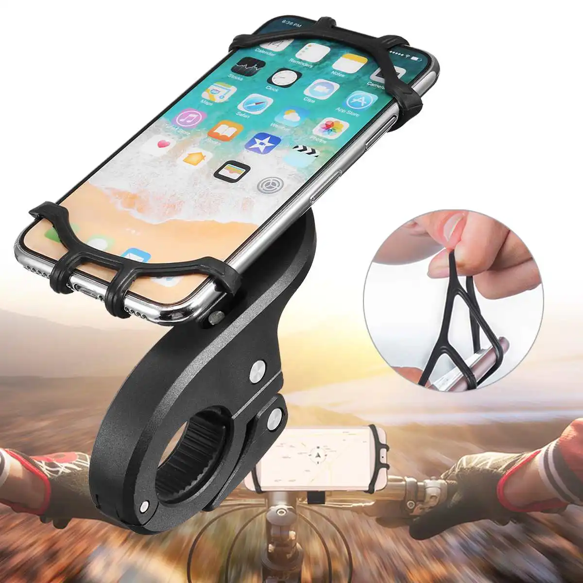 PhoneHolder Stand Phone GPS Holder Universal Phone Bracket for Xiaomi Mijia M365 Electric Scooter Durable Anti-Slip 360 Rotation PhoneHolder Stand Phone GPS Holder Universal Phone Bracket for Xiaomi Mijia M365 Electric Scooter Durable Anti-Slip 360 Rotation