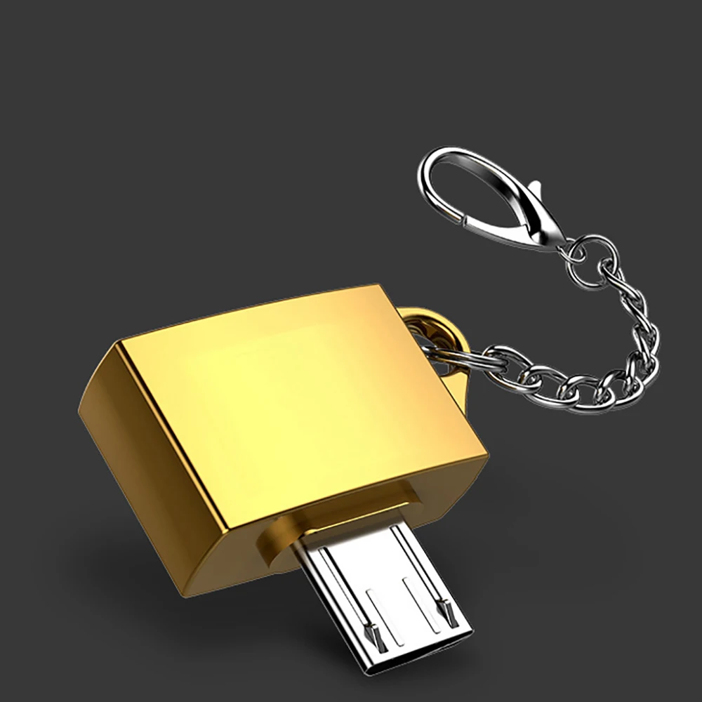 OTG адаптер качества модный металлический микро Usb для Android устройства USB конвертер