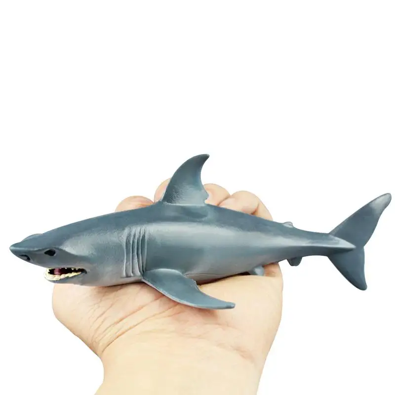 Blue Shark Shaped Marine Life Toy Shark Marine Animal Model Early Education Toy for Children Blue Shark Shaped Marine Life Toy Shark Marine Animal Model Early Education Toy for Children
