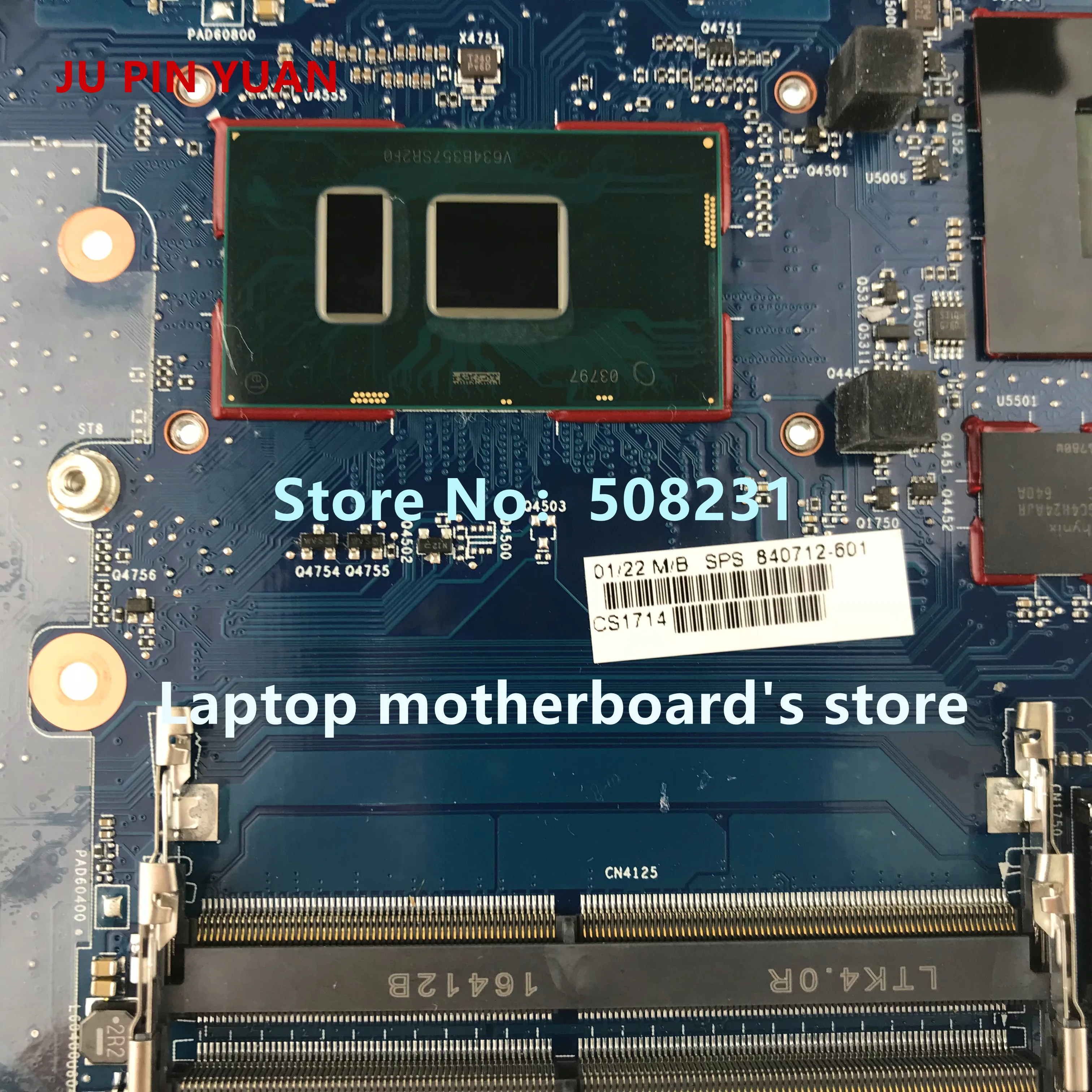 جو دبوس يوان 840712-001 840712-601 اللوحة الأم ل HP ProBook 650 G2 اللوحة المحمول 6050A2723701-MB-A01 I5-6300U بالكامل اختبار