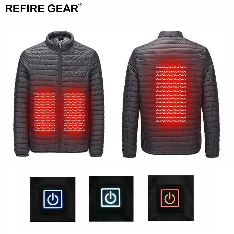 Refire Gear зимняя уличная USB Инфракрасная нагревательная куртка для мужчин и женщин с