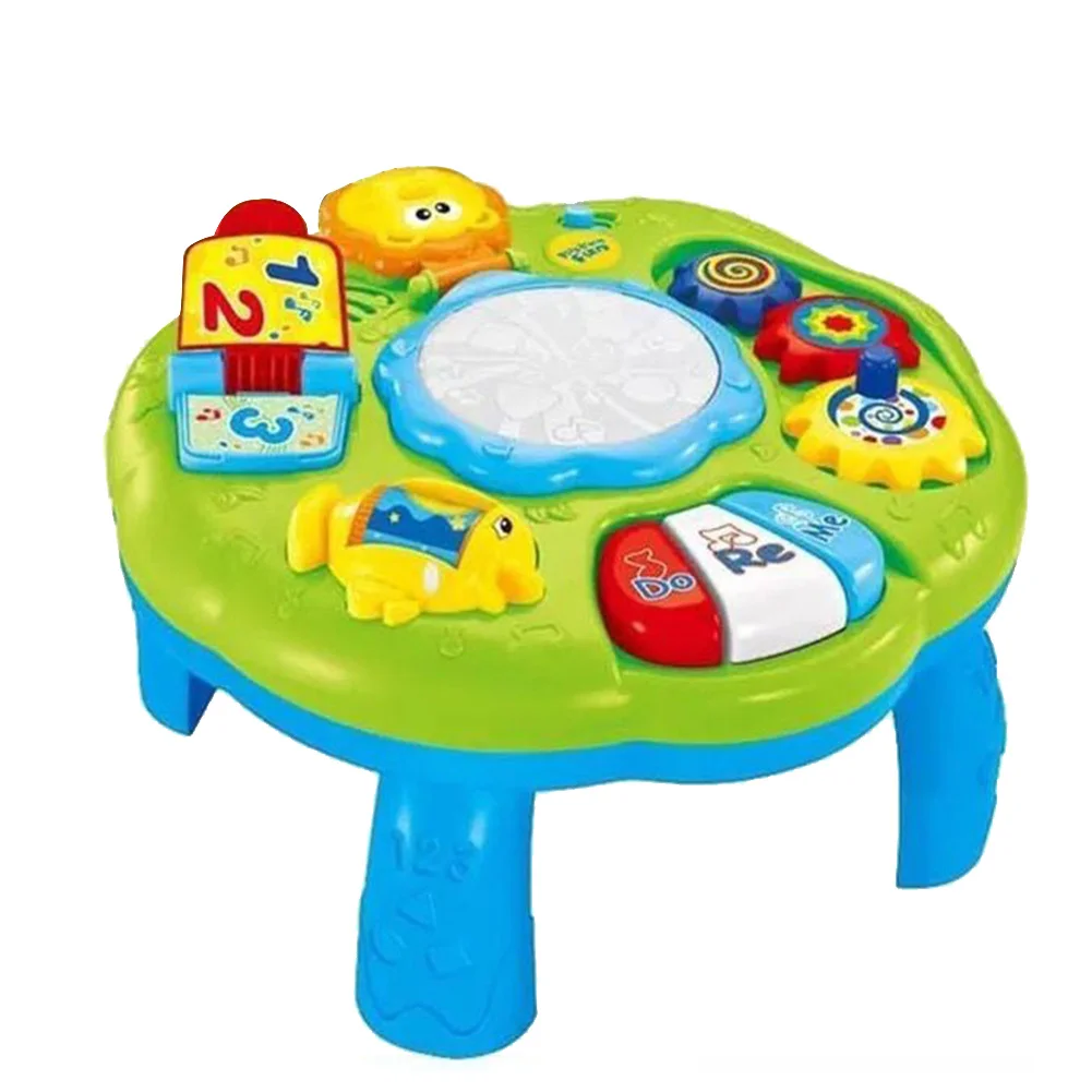 Музыкальное освещение для младенцев, игрушки для малышей, звуковая игра Oyuncak, обучающий стол для малышей, игра для раннего образования