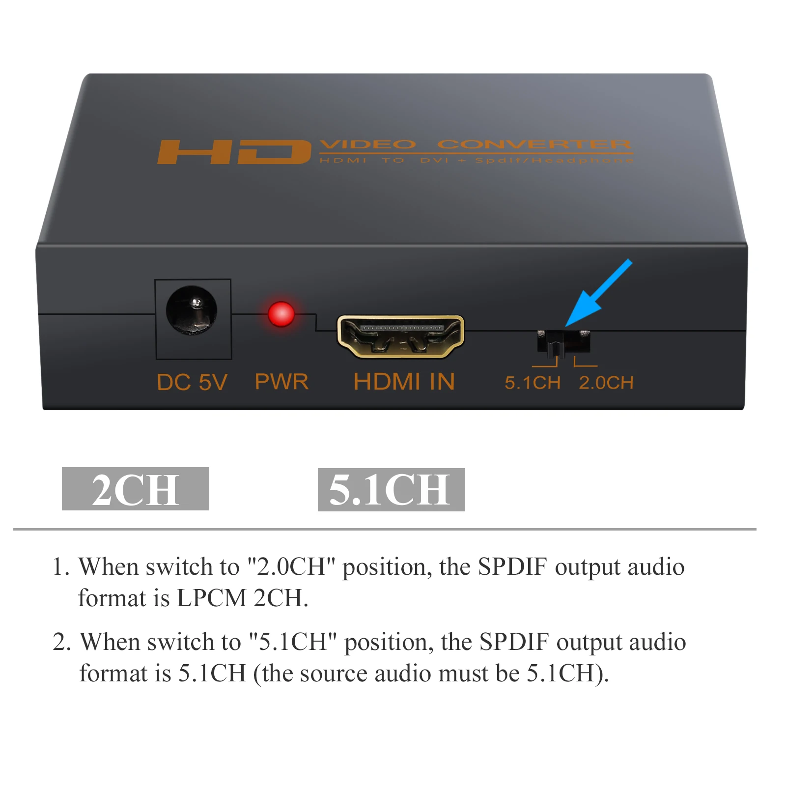 Neoteck HDMI DVI видео Опора аудио конвертера 2.0CH 5.1CH оптический разъем 3 5 мм аудиовыход