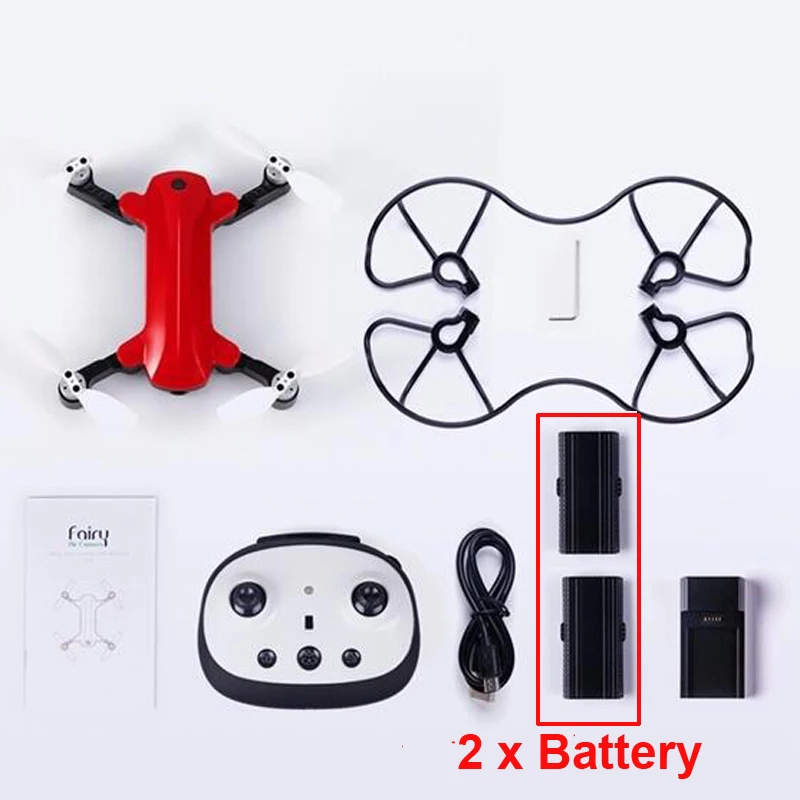 (С 2 батареями) складной бесщеточный Квадрокоптер Simtoo Fairy с передатчиком WifI FPV 1080P