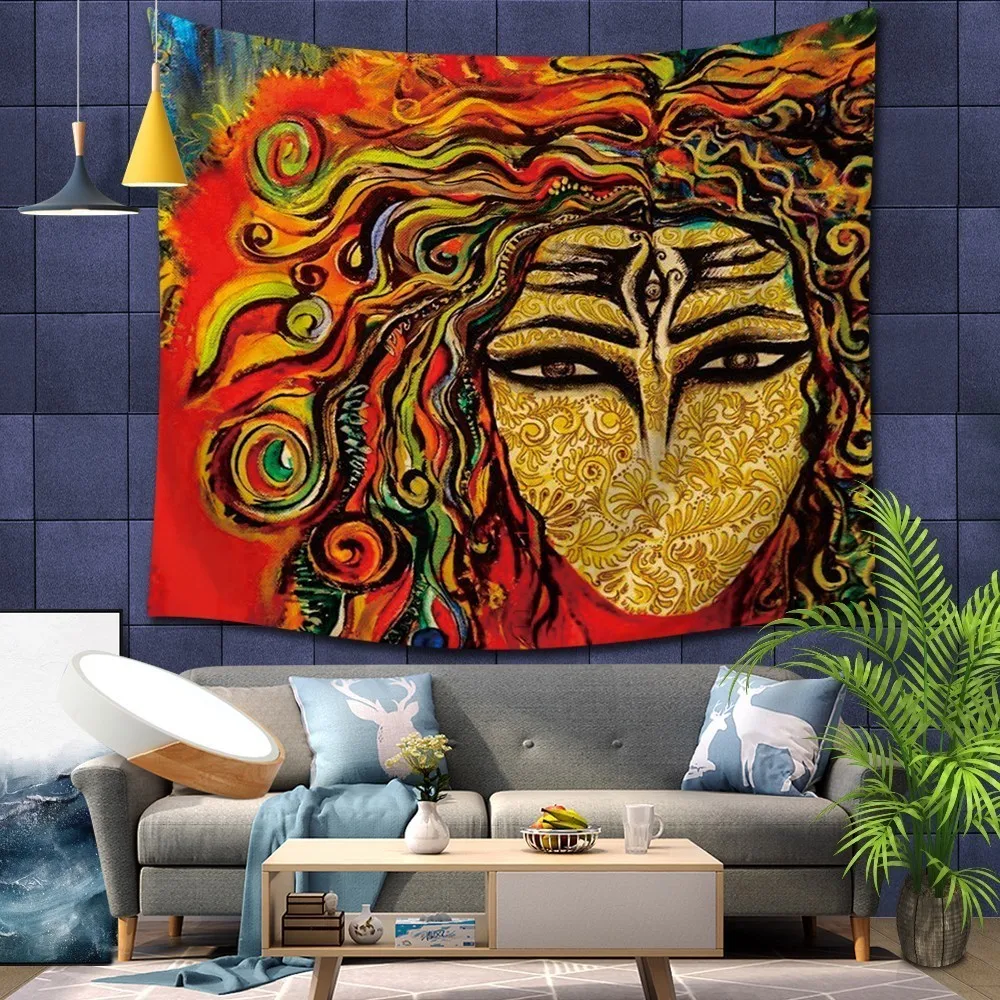 

Across The Abstract Restore Ancient Ways Oil Painting Hanging Mandala Tapestry Mandala Hanging Cloth Home Decorations Wall