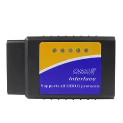 Настоящее PIC18F25K80 чип ELM327 Bluetooth V1.5 OBD2 автомобиля диагностический инструмент Супер Мини ELM 327 V 1,5 OBD 2 сканер для Android/Symbian