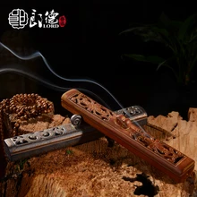 Lang De ceramic ладан линия горизонтальный интерьер ручной резной полой Благовония из сандалового дерева коробочка с ароматическими палочками