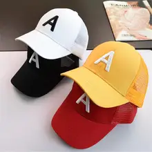 Детская теннисная Кепка детская бейсбольная кепка's Кепка с надписью дышащая солнцезащитный козырек ребенка шляпа от солнца