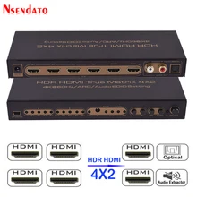 HDR HDMI 4x2 Matrix Switch 2 0 4K 60HZ 4 In 2 Out HDMI 2 0