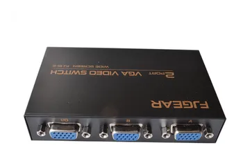 

VGA Vedio 1 to 2 Splitter Adapter Converter Distrbutor Split Screen with 3 Female VGA Port Black