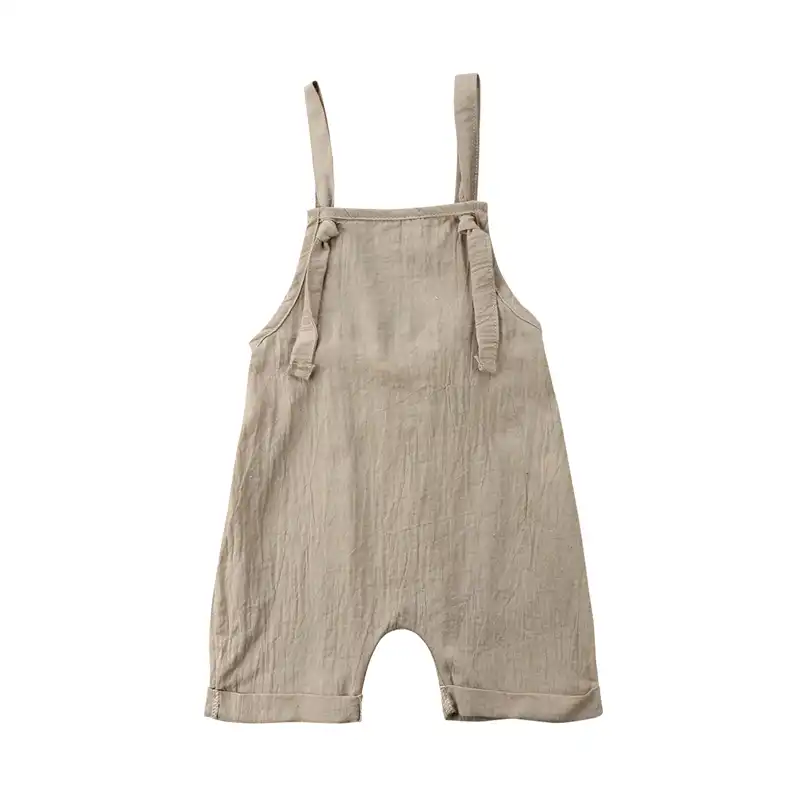 boys khaki overalls