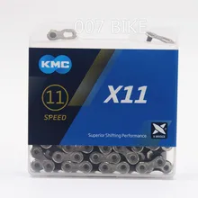 Kmc x11 corrente 11 22 33 velocidade da bicicleta de montanha corrente original x11 mtb bicicleta estrada 118l correntes