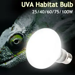 E27 UVA накаливания рептилия животное лампы Отопление 25 Вт 40 Вт 60 Вт 75 Вт 100 Вт белый для рептилий pet лампы задумчивый AC220-240V