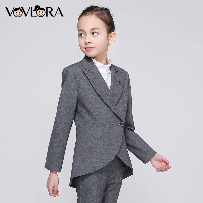 Girls School Blazer V Neck Formal Double Breasted kids Jacket Long Sleeve Slim Solid Suit Summer 2018 Size 9 10 11 12 13 14 Year Girls School Blazer V Neck Formal Double Breasted kids Jacket Long Sleeve Slim Solid Suit Summer 2018 Size 9 10 11 12 13 14 Year