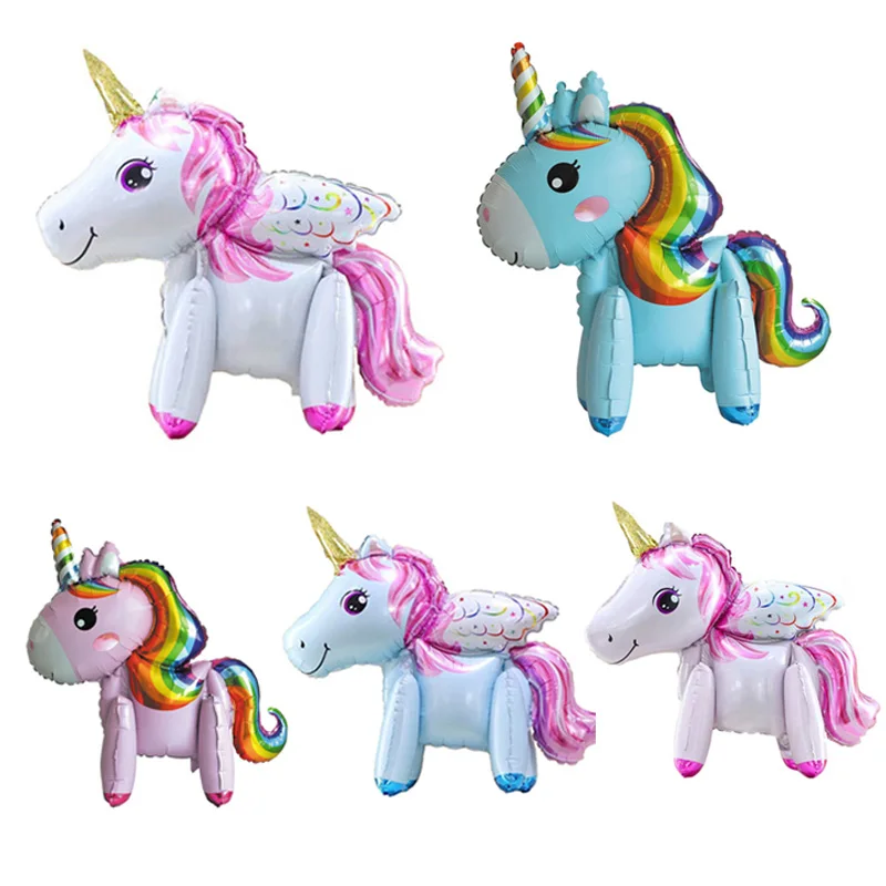 

Boy Girl 1St Birthday Children Toys 1 Pcs Kids GIft 3D Baby Shower Festive Party Supplies Unicorn Balloon