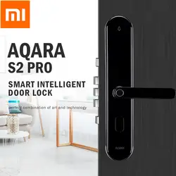 Xiaomi Aqara S2 Pro умный Интеллектуальный Дверной замок 25 групп пароль по отпечатку пальца дистанционное управление приложение монитор в