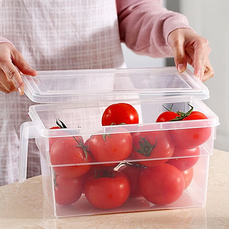 Кухонный прозрачный ящик для хранения органайзер свежих продуктов в