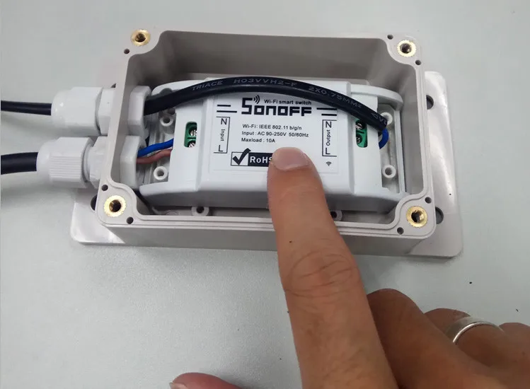 Водонепроницаемый чехол Sonoff IP66 для Wifi Switch Basic/RF/Dual/Pow/G1 распределительная коробка